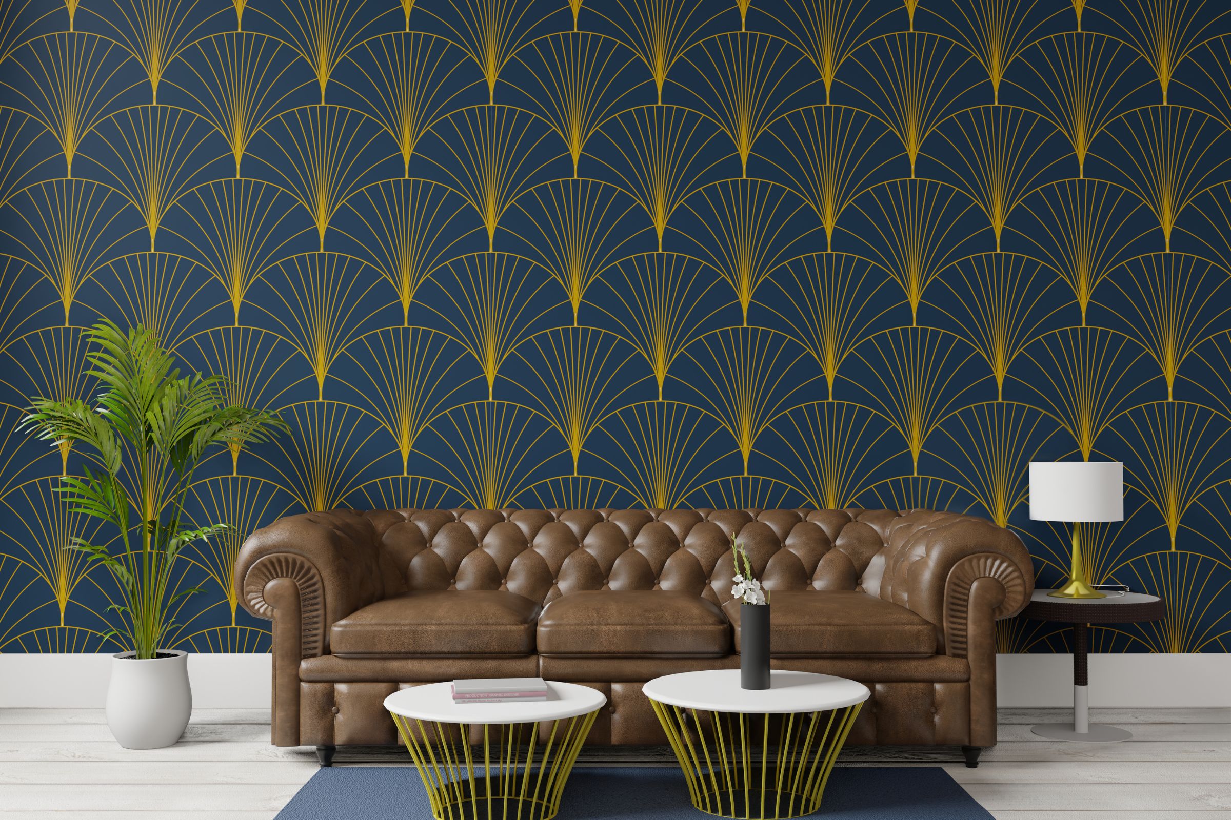 Luxury home interior wallpaper